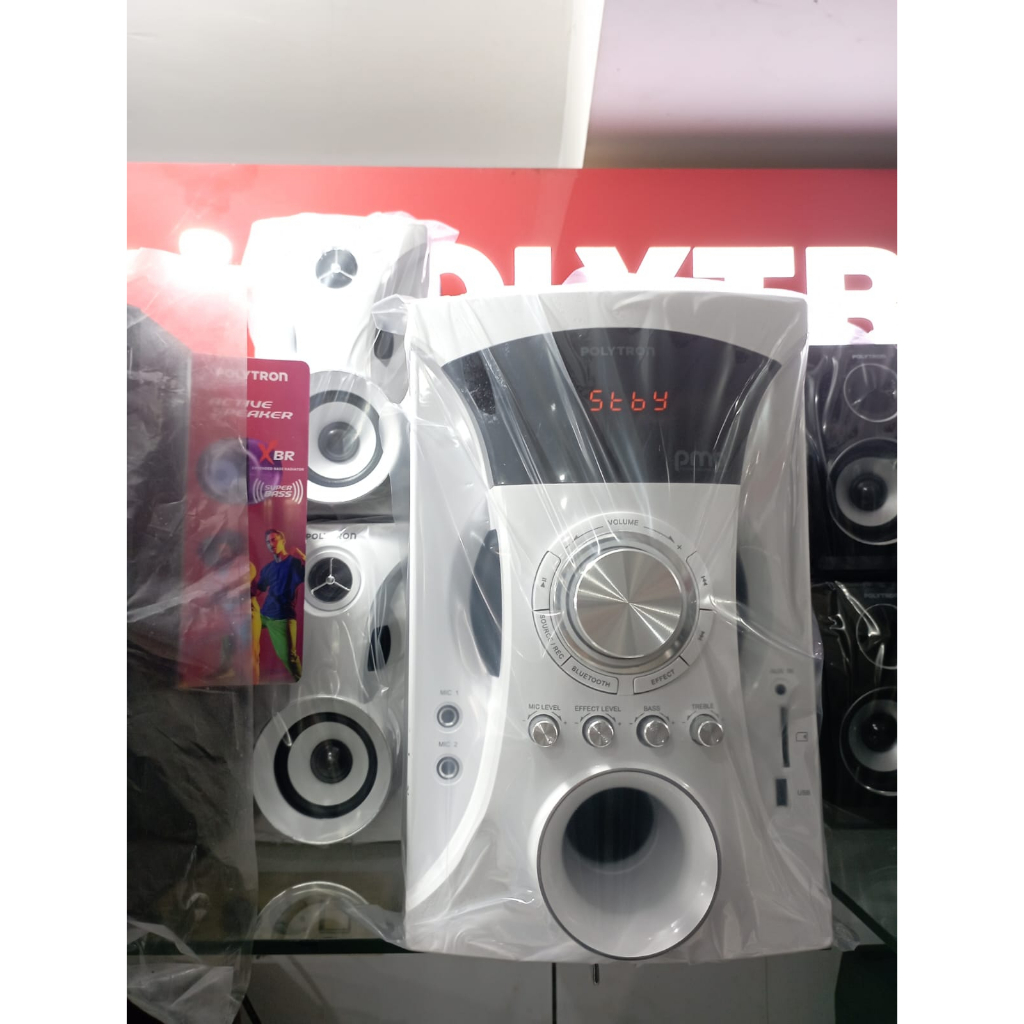 Jual Speaker Aktif Polytron Pma 9525 Speaker Bluetooth Usb Aux Fm With