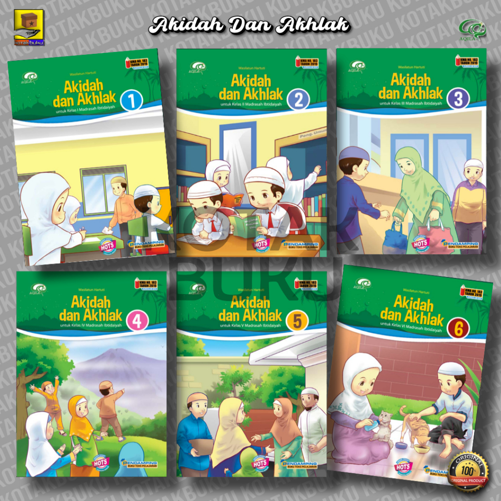 Jual BUKU AKIDAH AKHLAK SD KELAS 1 2 3 4 5 6 AQILA / KMA 183 ED.REVISI ...