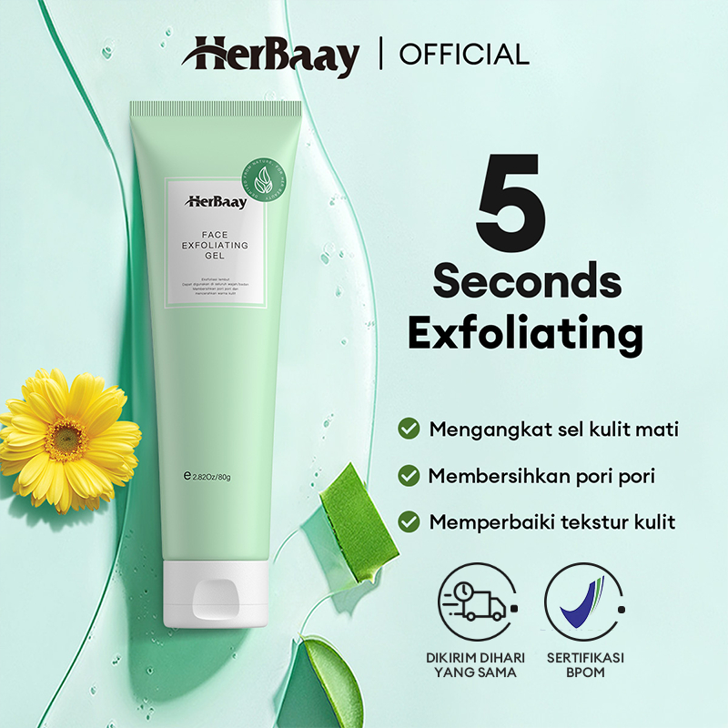 Jual HerBaay [BPOM] Exfoliating Gel Glowing Peeling Gel Gentle
