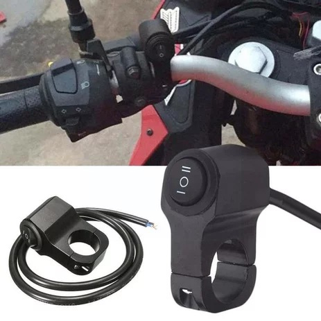 Jual Saklar ON OFF ON Stang Motor 3 Switch DMN Bulat Saklar Klem Stang ...