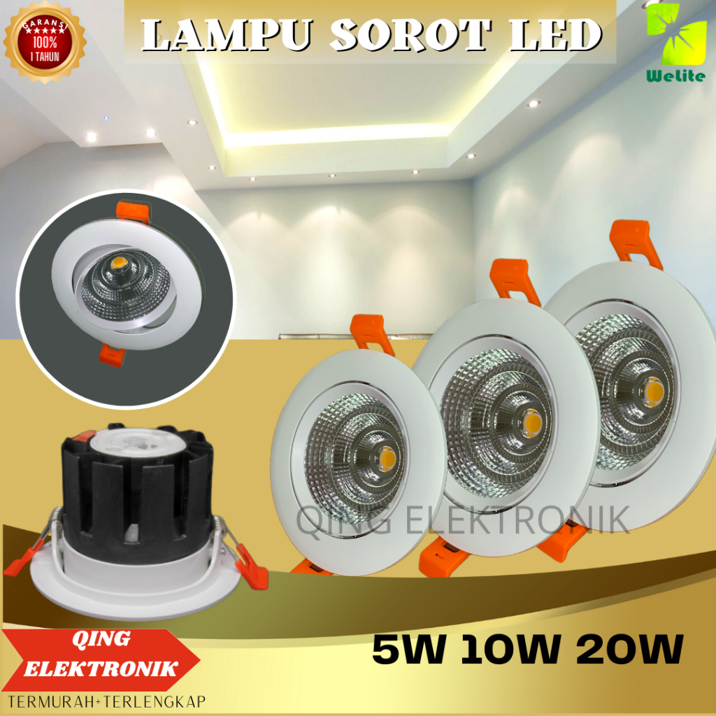 Jual Lampu Sorot Cob LED Spot Downlight Lampu Ceiling Cob Lampu ...