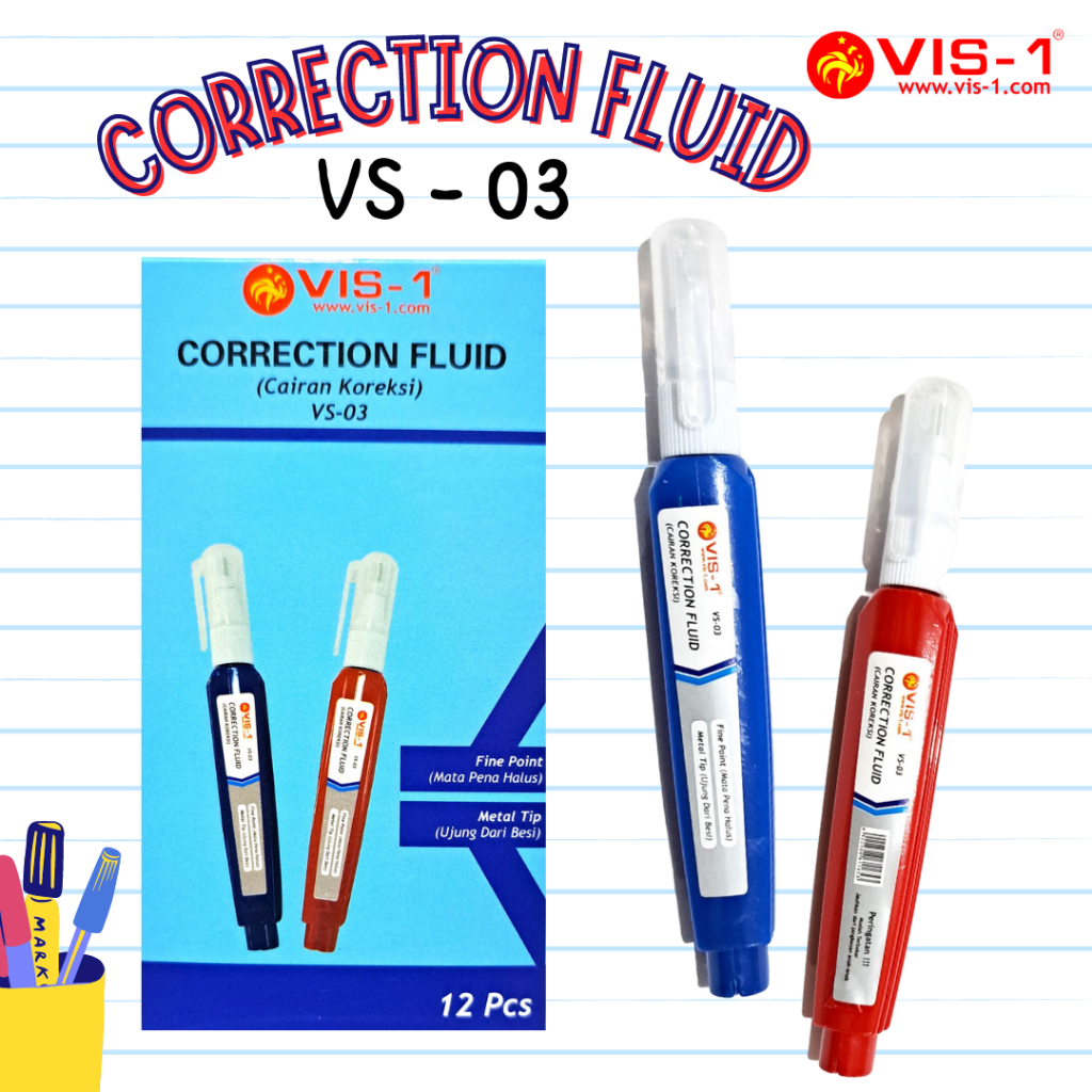 Jual Tipe X Cair VS03 VIS1 / Correction Fluid VS03 Shopee Indonesia