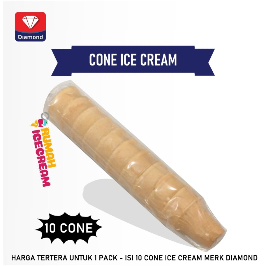 Jual Cone Es krim Diamond Shopee Indonesia
