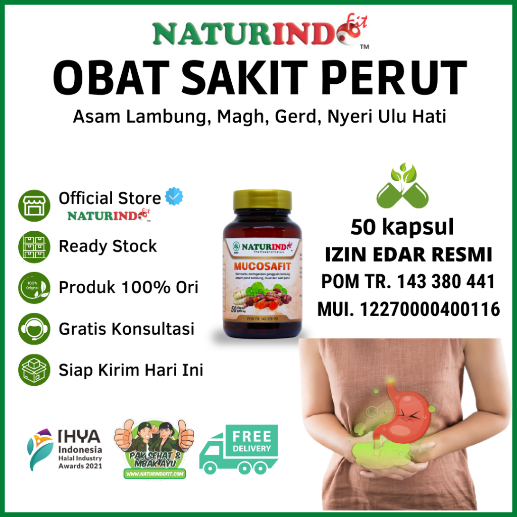 Jual Obat Sakit Perut Magh Gerd Asam Lambung Herbal Kembung Begah Nyeri Ulu Hati Mucosafit 4979