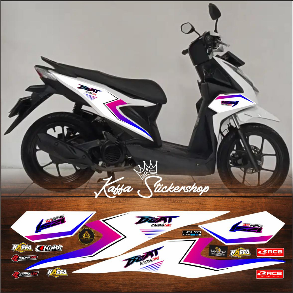 Jual Stiker Striping Beat Deluxe / Beat Street / Variasi List Skotlet ...