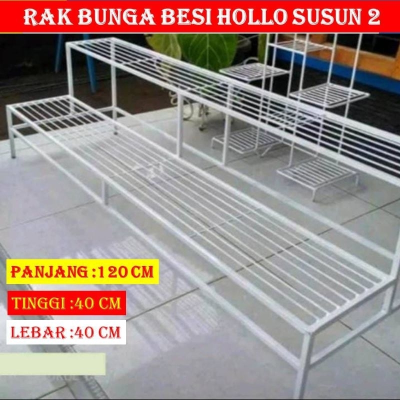 Jual Rak Bunga Besi Susun Minimalis Bertingkat Dudukan Bahan Besi Hollow Shopee Indonesia