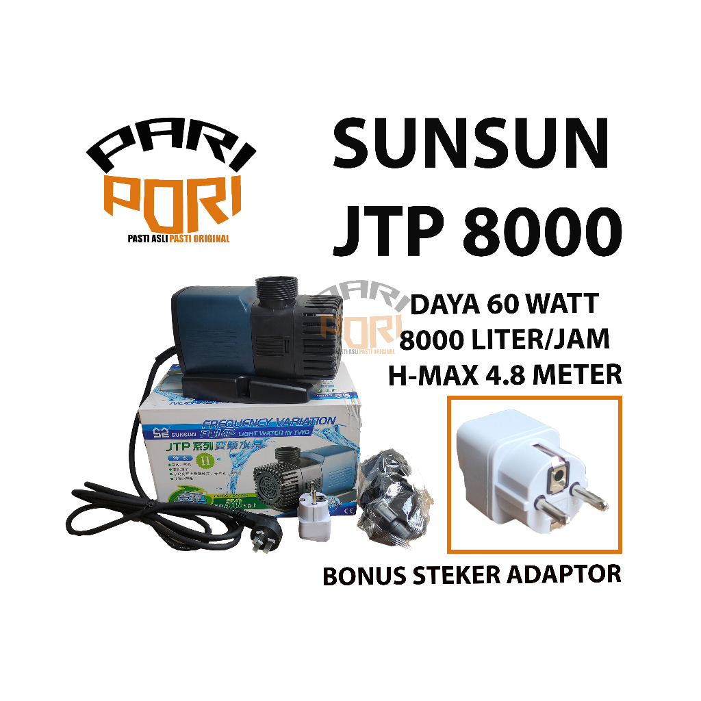 Jual Sunsun Jtp Pompa Celup Hemat Listrik Watt Aquarium Kolam Koi Shopee Indonesia