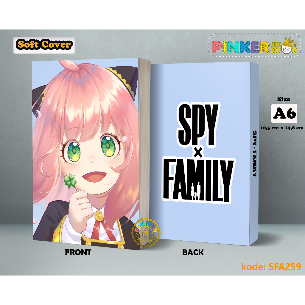 Jual (SFA259) Pocket Note Anime Anya Roger X Spy Family kode 6 ...