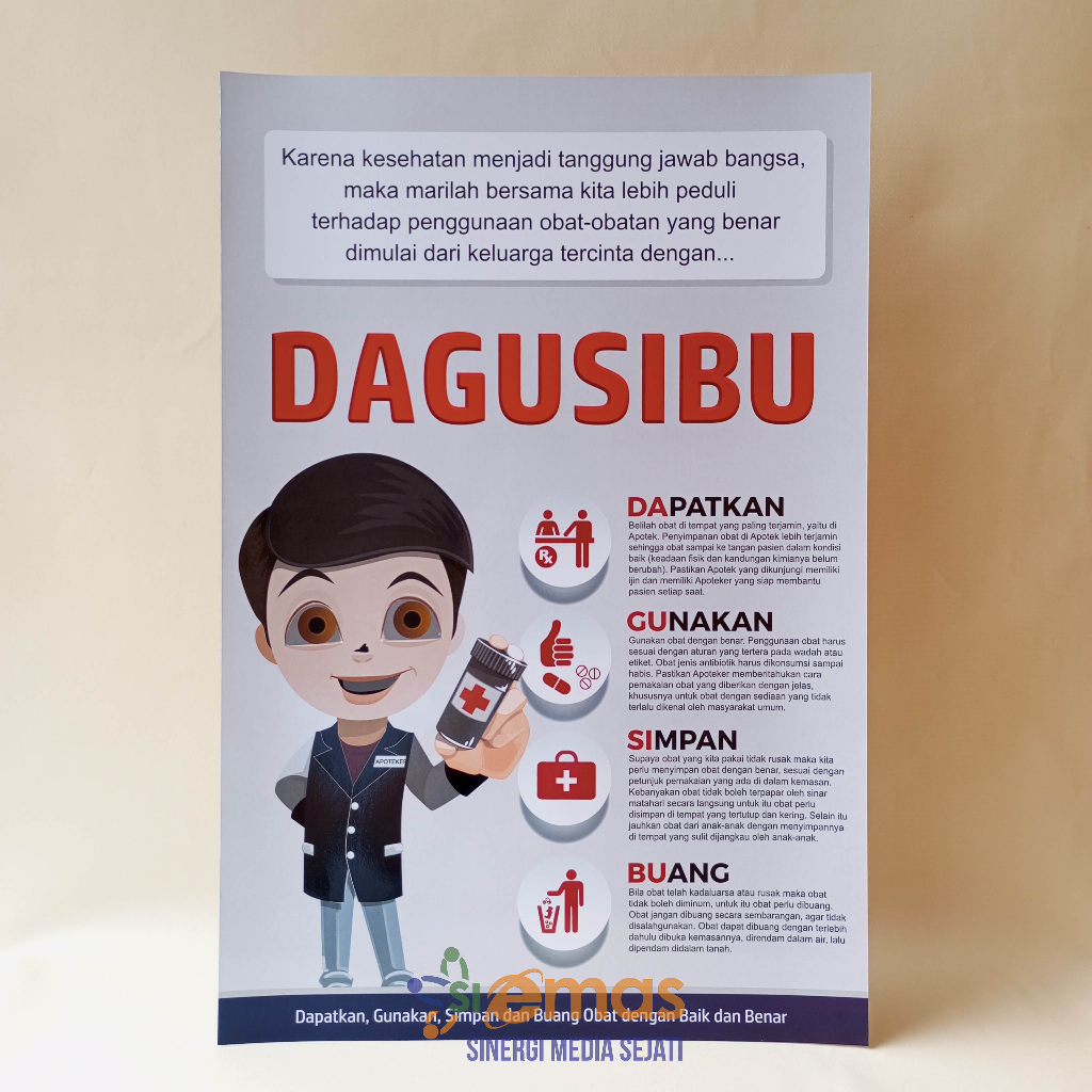 Jual Poster Informasi Obat | Poster Dagusibu | Poster Farmasi | Shopee ...