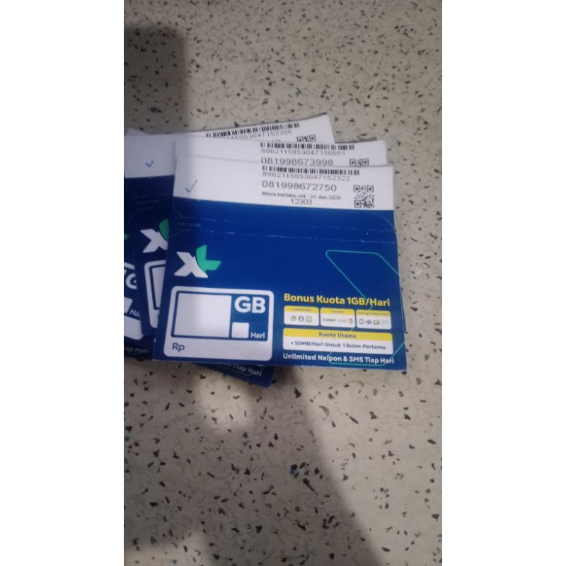 Jual KARTU PERDANA XL SUDAH REGISTRASI / KARTU PERDANA REGISTRASI