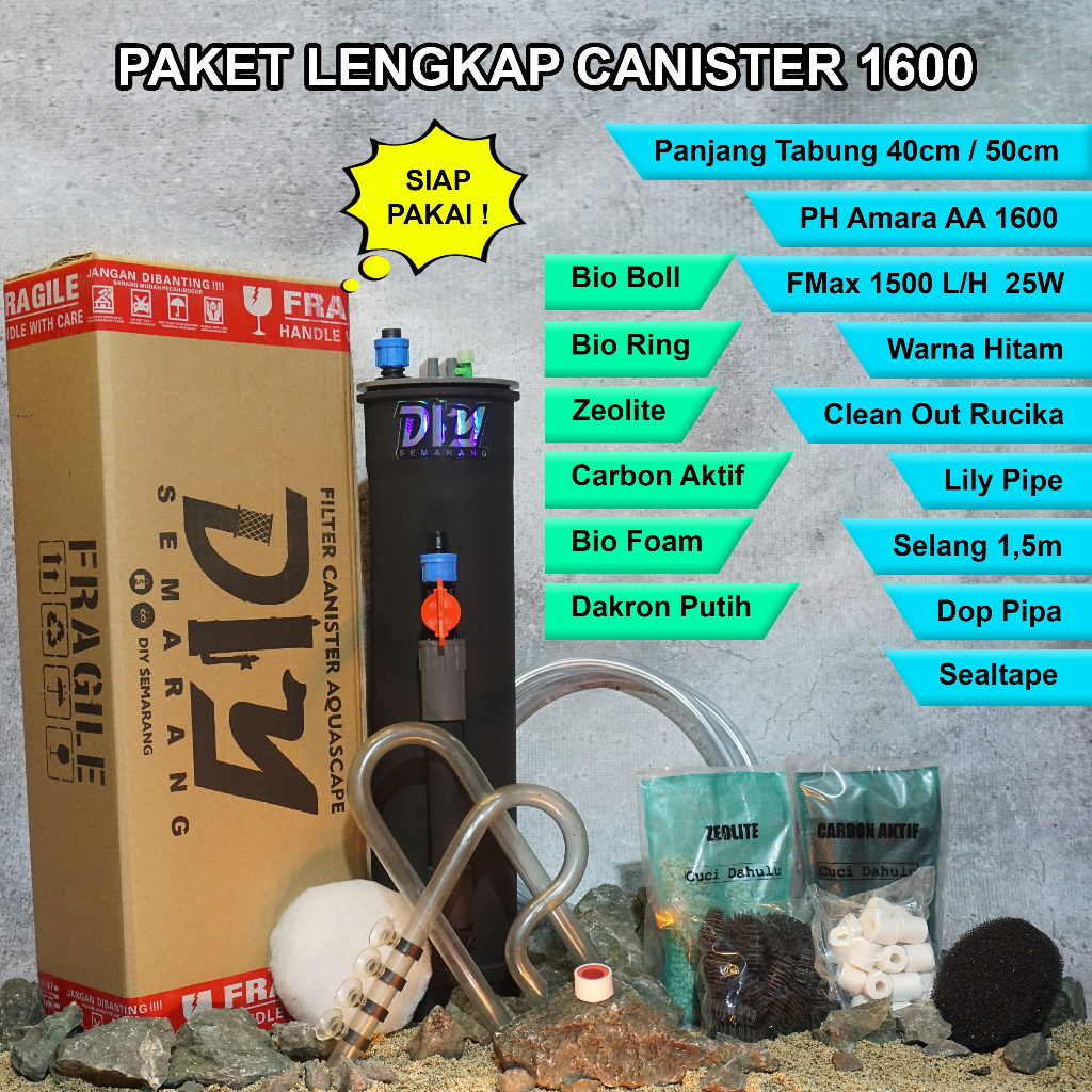 Jual PAKET LENGKAP CANISTER DIY PH AMARA 1600 | Shopee Indonesia