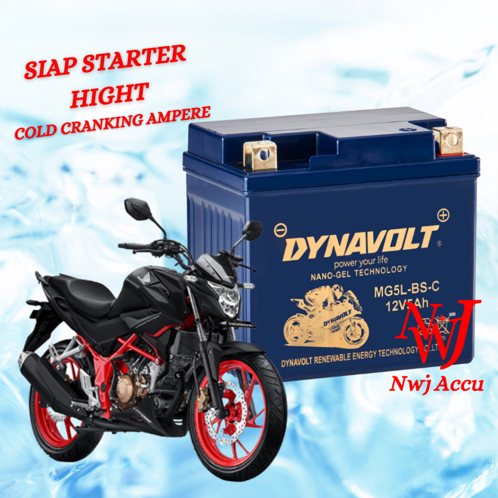 Jual Aki Kering Motor Honda CB 150R CBR 150 MG5L Dynavolt YTZ6V GTZ7S