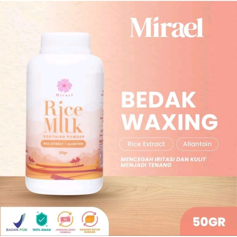 Jual MIRAEL Soothing Rice Milk Powder 50gr / Bedak Waxing | Shopee ...