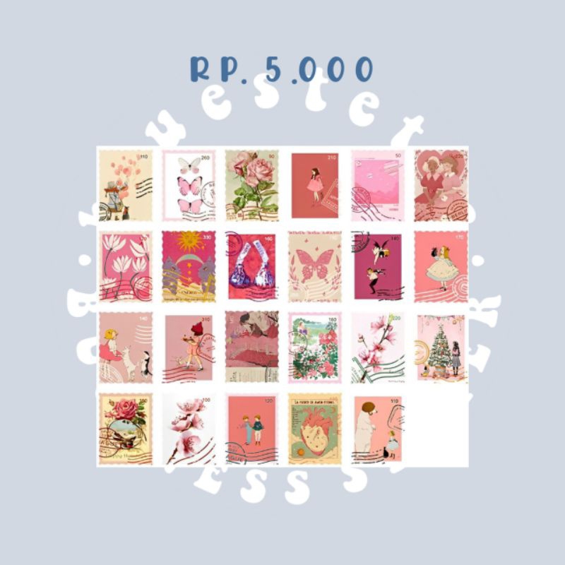 Jual STIKER aesthetic lucu | isi 23/pcs | Shopee Indonesia