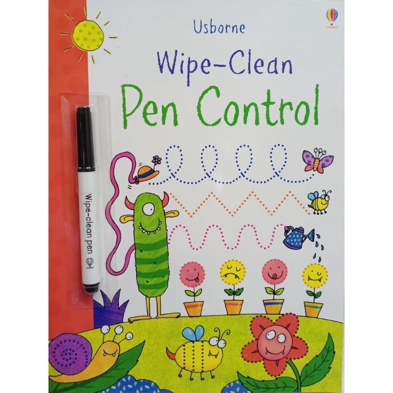 Jual Buku Usborne Wipe and Clean Activities Free Spidol PEN CONTROL