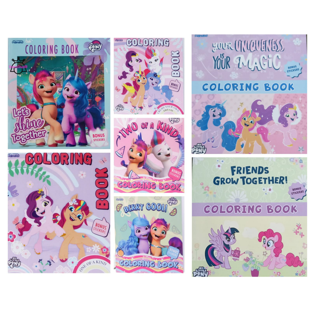 Jual Buku Mewarnai/ Coloring Book My Little Pony + Bonus Stiker