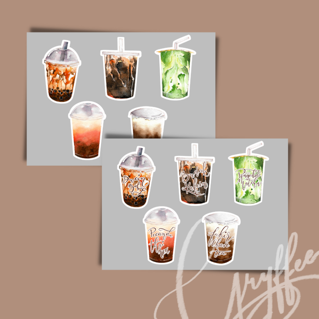Jual CLEARANCE SALE | Sticker Minuman Kekinian | Shopee Indonesia
