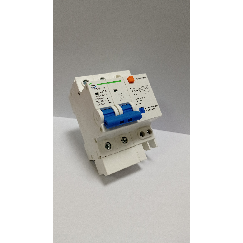 Jual RCBO TDM 2P 32A TDB6-32 (Tanpa N) | Shopee Indonesia