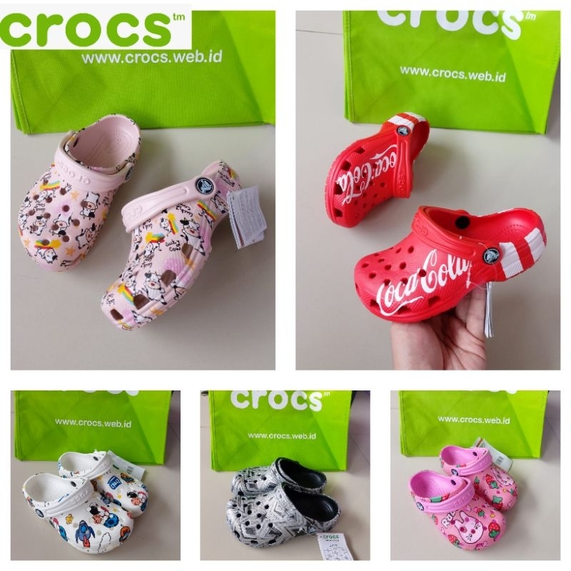 Jual Crocs classic anak motif / Sandal Anak Crocs classic kids motif ...