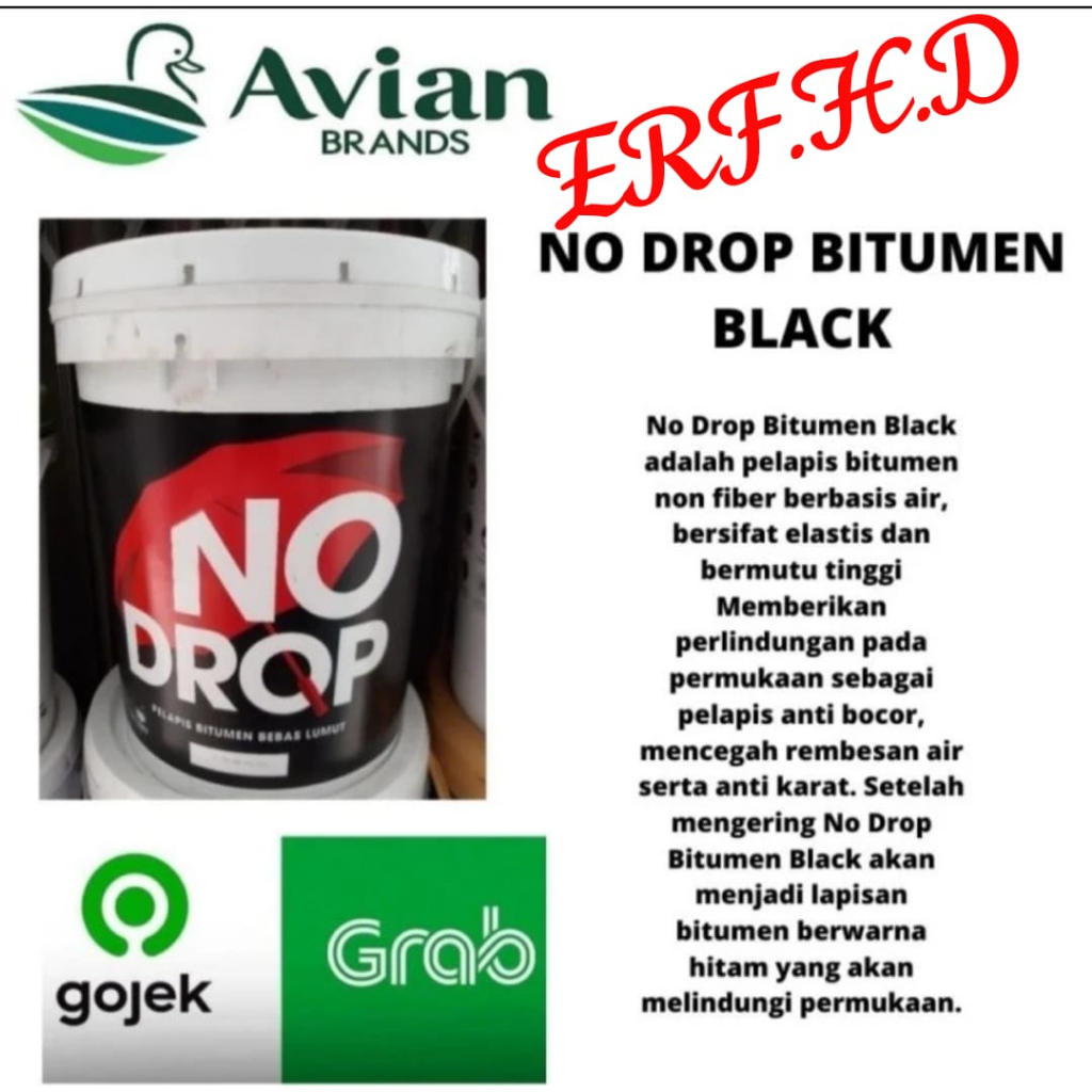 Jual Cat No Drop Bitumen Black Hitam 20 Kg Cat No Drop Bitumen Pelapis Anti Bocor Shopee Indonesia 7317