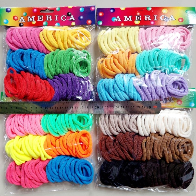 Jual Ikat Rambut Donat Kecil 100pcs Per Pack Yfa Grosir | Shopee Indonesia