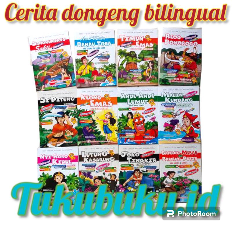 Jual BUKU CERITA DONGENG BILINGUAL FULL COLOUR COCOK UNTUK ANAK2 UKURAN ...