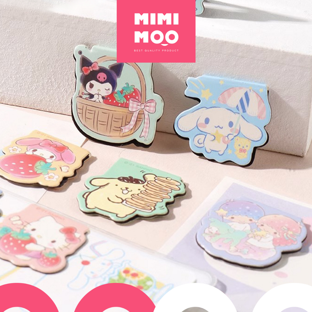 Jual MIMIMOO Pembatas Buku Magnetic Bookmark Cinnamoroll Kuromi ...