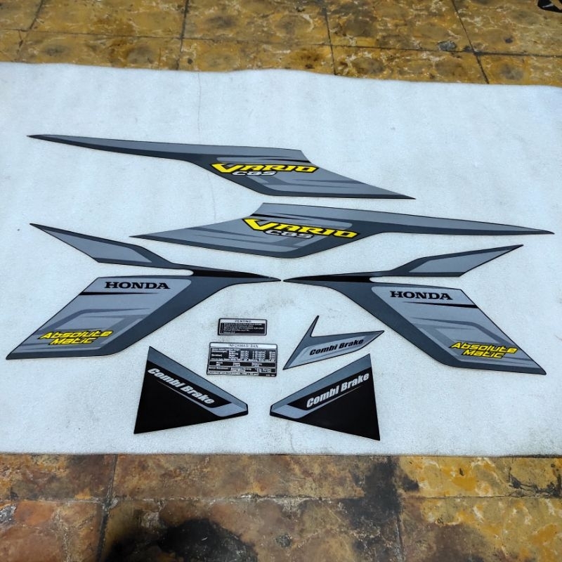 Jual Stiker Stripping Striping Decal Graphic Honda Vario Techno Hitam