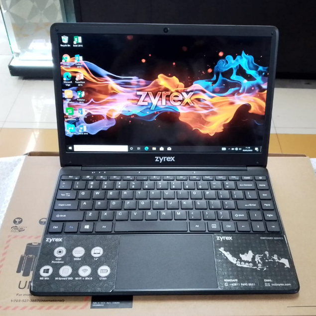 Jual LAPTOP NOTEBOOK SIAP PAKAI ZYREX SKY 232 N4020 4GB 256SSD+64GB 11 ...