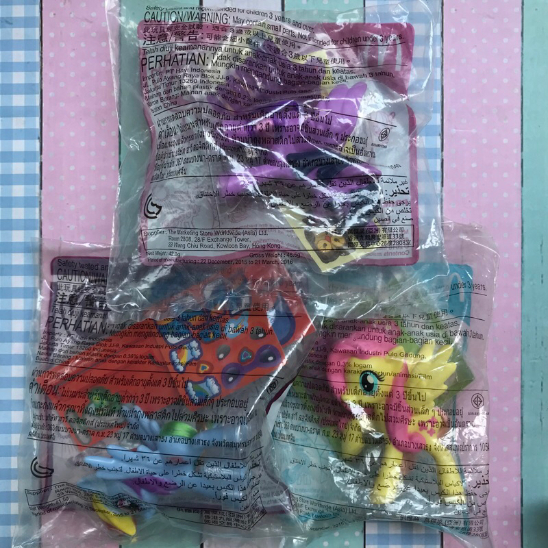 Mainan happy meal mcd toy mc donald transformer my little pony McDonald  Toys new baru segel sealed