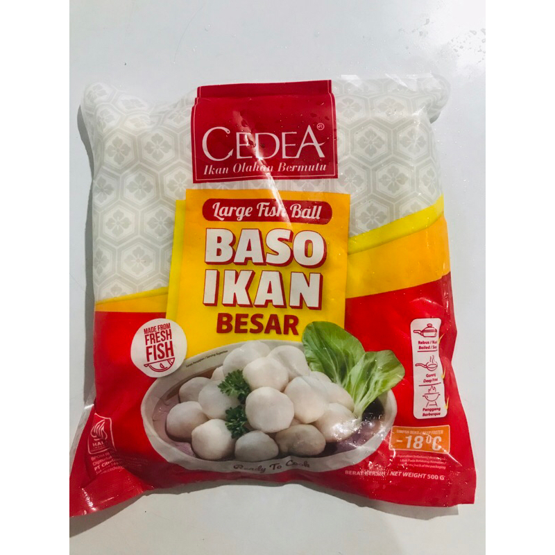 Jual Cedea Baso Ikan 500 Gr Baso Ikan Besar Olahan Ikan Cedea