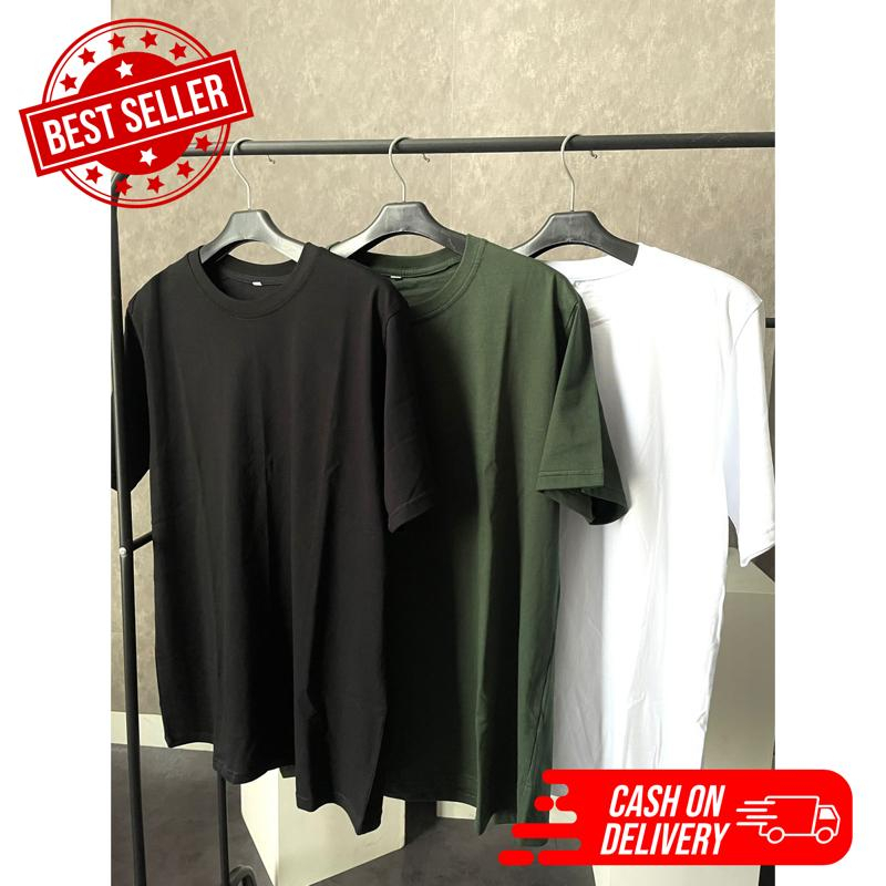 Jual kaos polos pendek kaos polos cotton bambu kaos polos oversize kaos