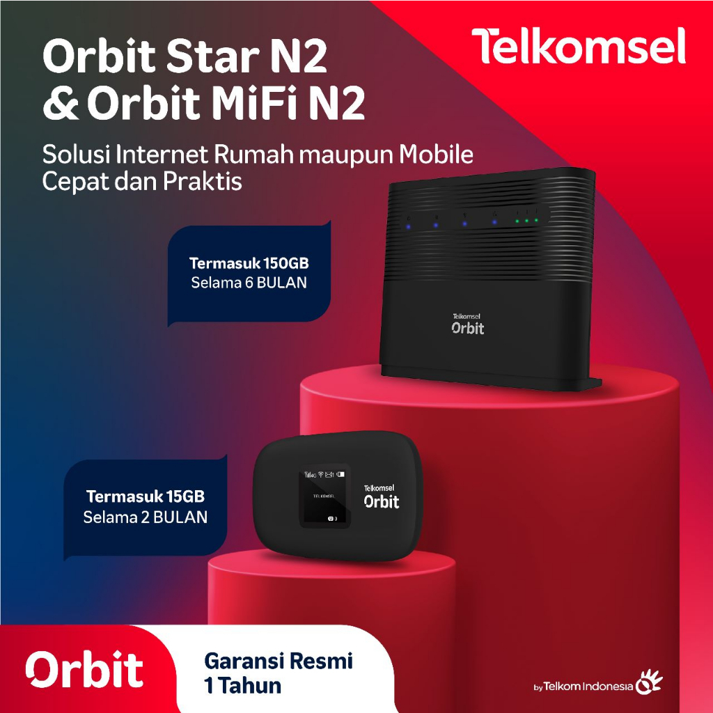 Jual Telkomsel Orbit Star N2 Modem + Telkomsel Orbit Mifi N2 Portable ...