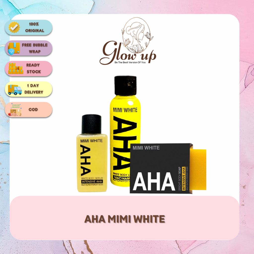 Jual GLOWUP AHA MIMI WHITE | AHA MIMI BODY SERUM | AHA MIMI BODY LOTION ...