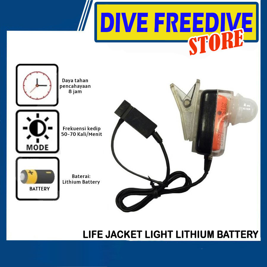 Jual Baterai Lithium Lampu Pelampung Life Jacket Light Solas Lythium ...