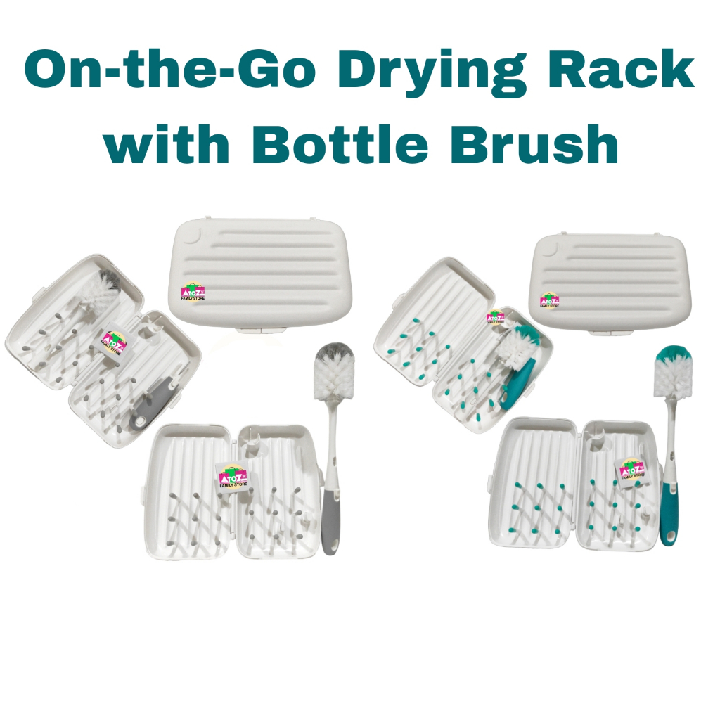 Jual Oxo Tot On-the-Go Drying Rack with Bottle Brush Shopee