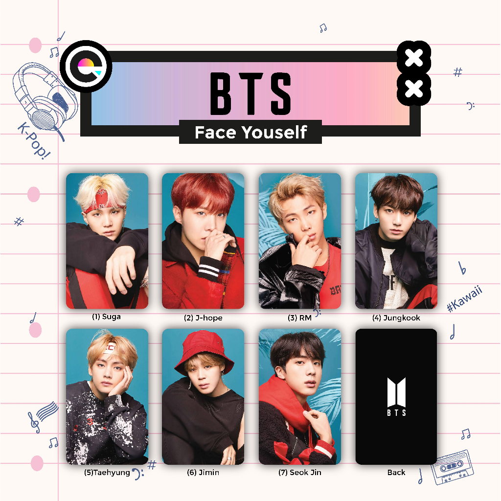 Jual Photocard PC BTS Face Yourself Album Photocard Lomo Polaroid