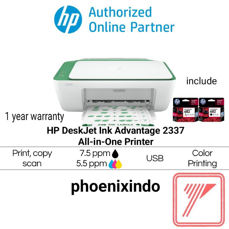 Jual HP DeskJet Ink Advantage 2337 HP2337 HP 2337 AIO Print, Scan, Copy ...