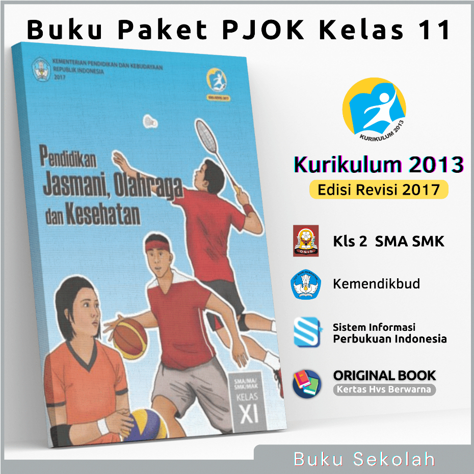 Jual Buku Paket PJOK Kelas 11 SMA/MA/SMK/MAK Kurikulum 2013 Edisi ...