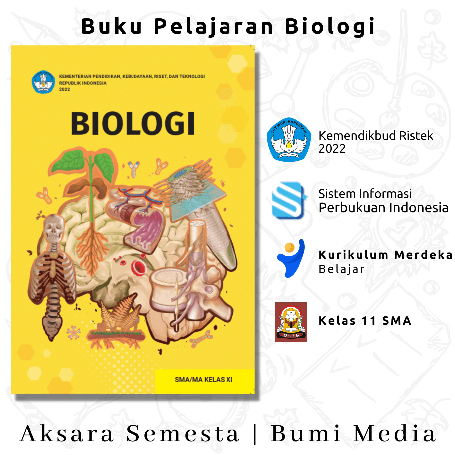 Jual Buku Pelajaran Biologi Siswa Kelas Sma Kurikulum Merdeka Terbaru Kemendikbudristek