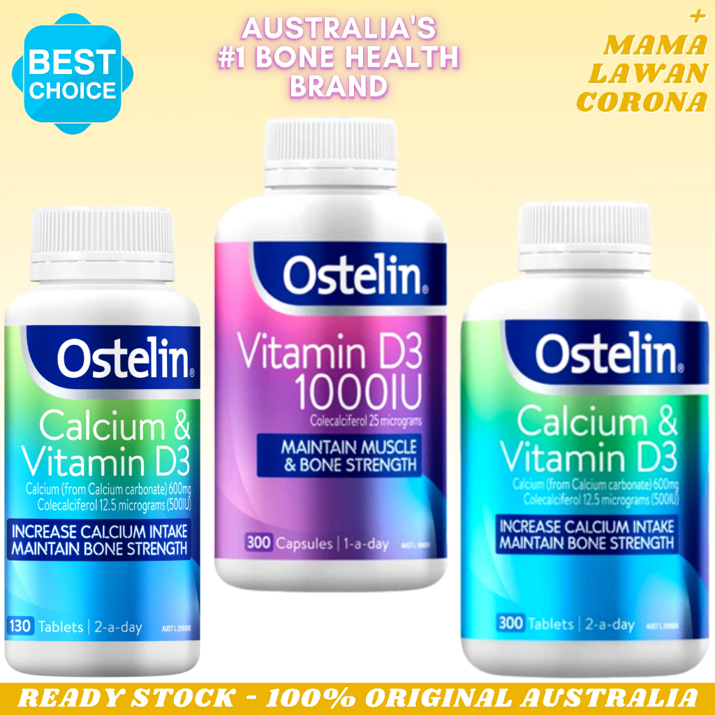 Jual OSTELIN Calcium & Vitamin D3 130 Tablet 250 300 Tablets / Kids 90