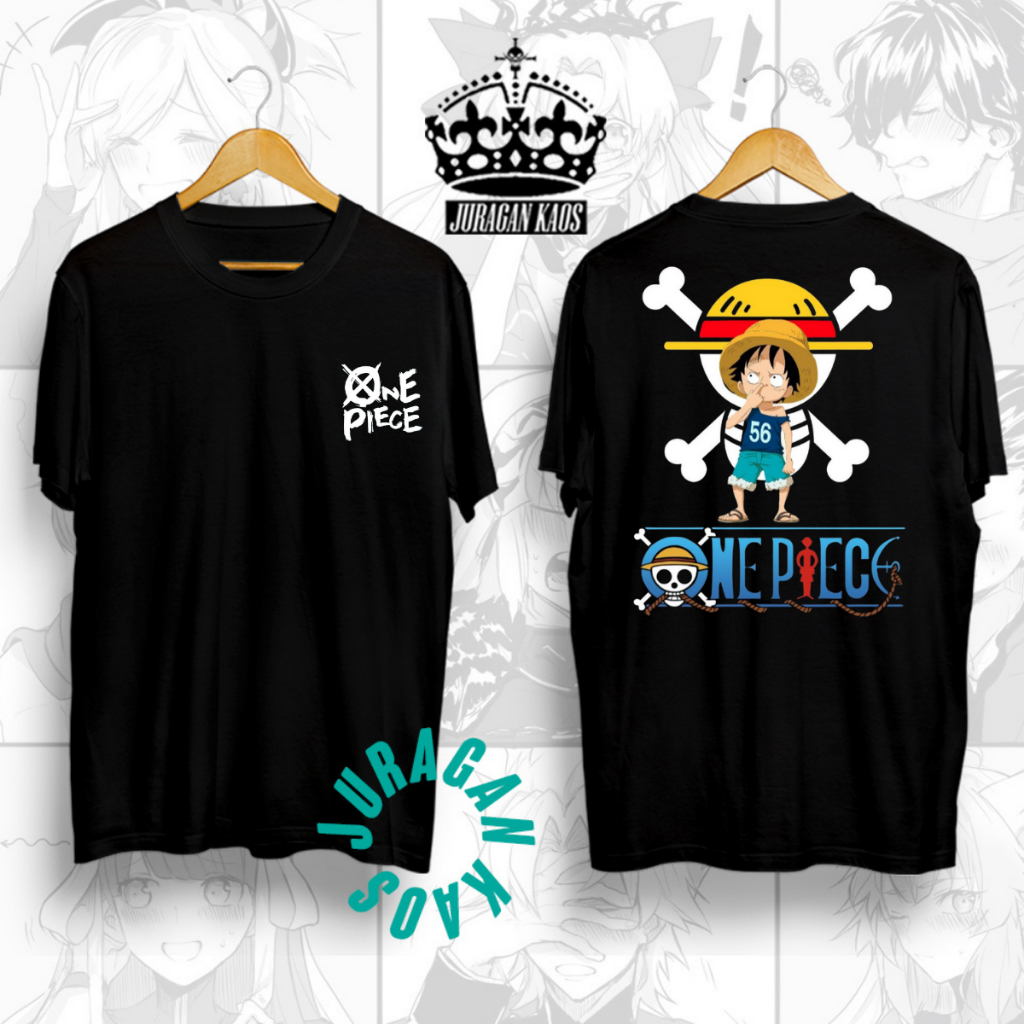 Jual Kaos Anime One Piece Monkey D Luffy Ngupil New Tshirt Onepiece ...