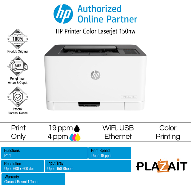 Jual Printer HP Color LaserJet 150nw | Shopee Indonesia
