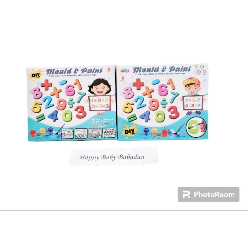 Jual Mainan Anak Mould and Paint Number Mencetak dan Mewarnai Angka ...