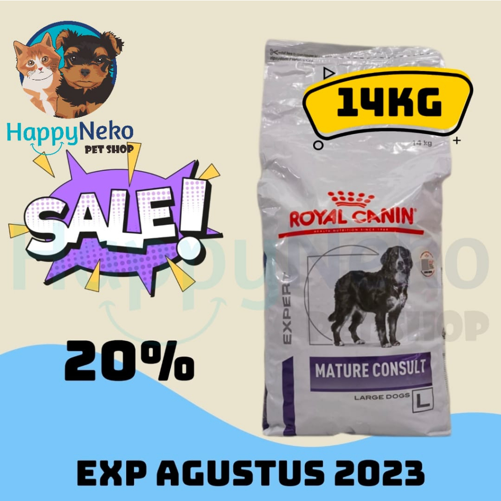 Jual Royal Canin Vet Senior Consult Mature Large Dog 14KG Dry Food ... - Senior Dog Food With Antioxidants And Consult Veterinarians