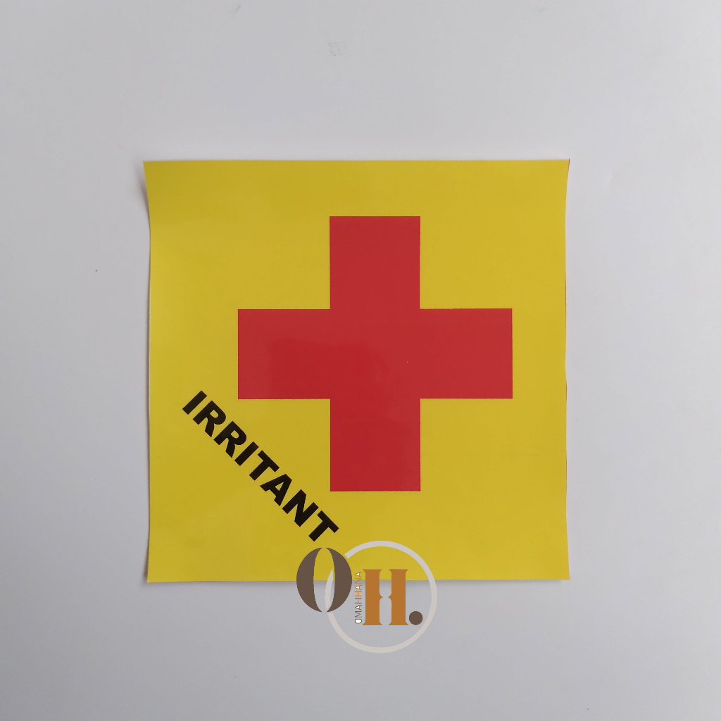 Jual Stiker Irritant - Stiker K3, Sticker Hazard Symbol, Stiker Bahan ...