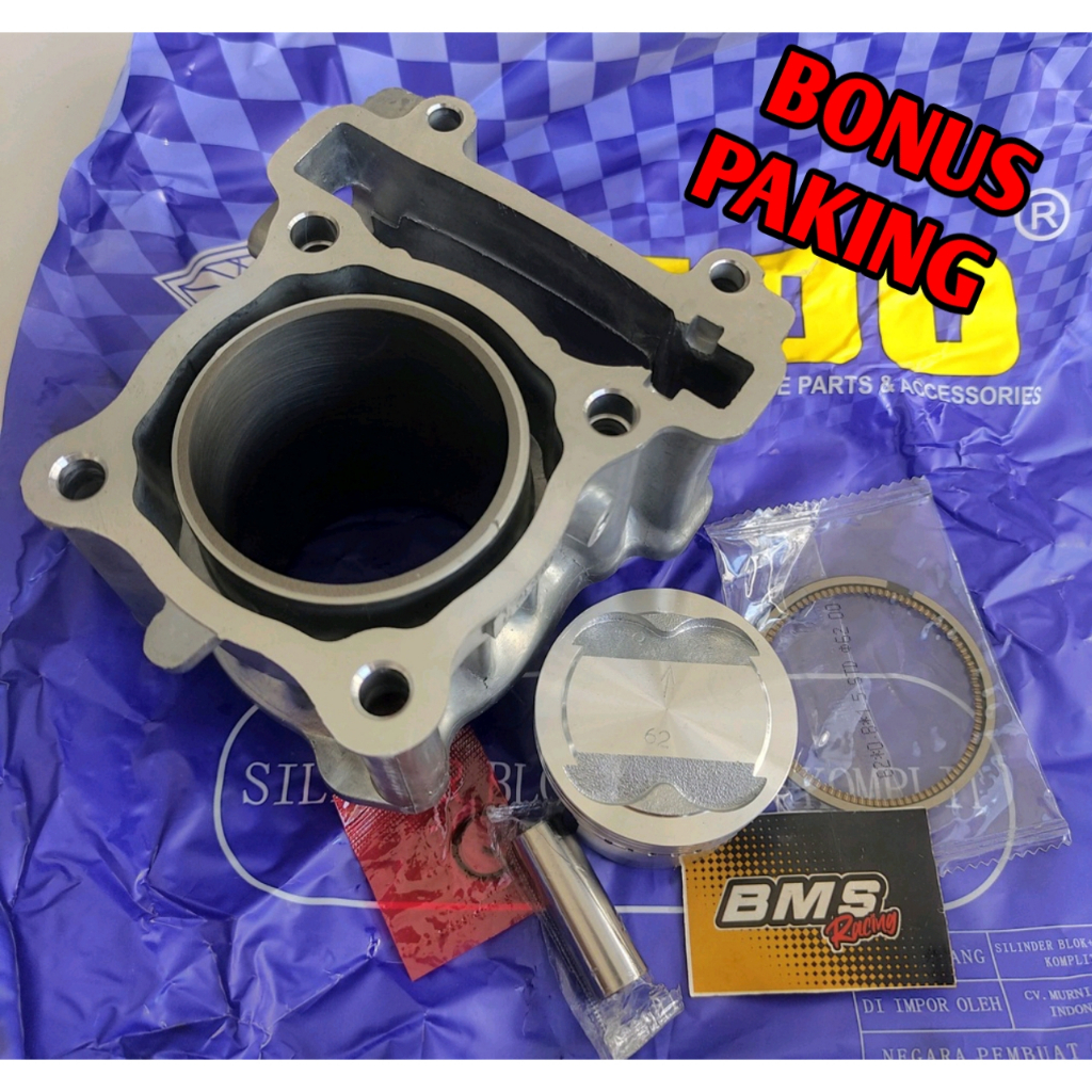 Jual Blok bore up vixion jupiter mx R15 mx king piston 60 62 63 65 mm