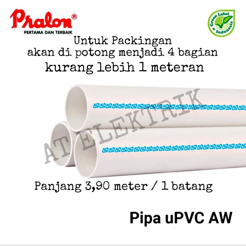 Jual Pipa Air Pvc Merek Pralon Meter Pvc Atau Meter Shopee