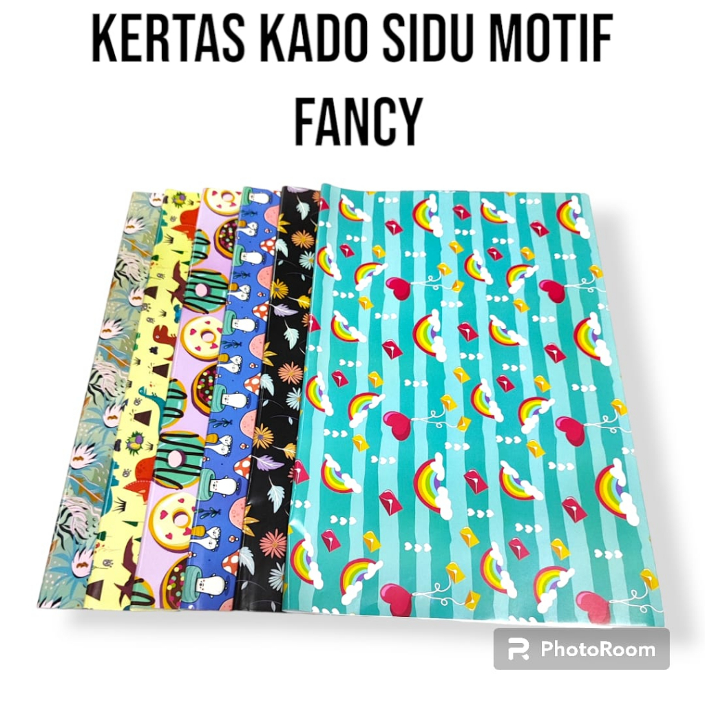 Jual Pcs Kertas Kado Sidu Fancy Bungkus Hadiah Motif Lucu Ukuran