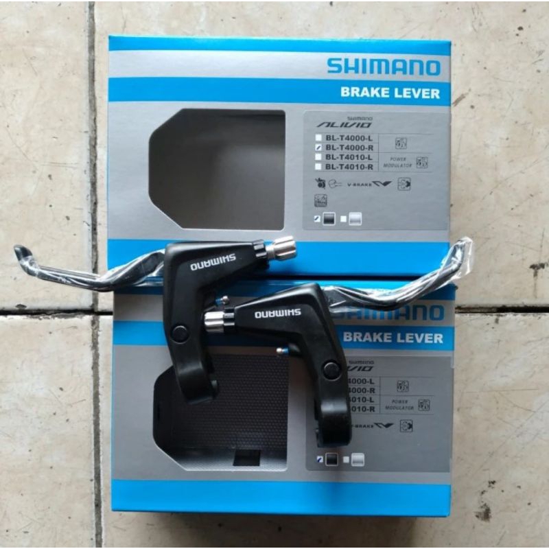 Jual handel handle rem sepeda mekanik vbrake v brake lever shimano ...